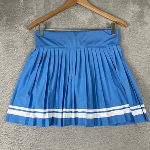 Sincerely Jules Active Tennis Skirt Womens Medium Blue Pleated Striped Skort